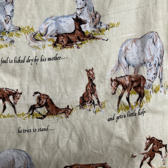 Ulster Weavers Linen Tea Towel A Foal’s First Day Sam Savitt 100% Irish Linen - Picture 7 of 16